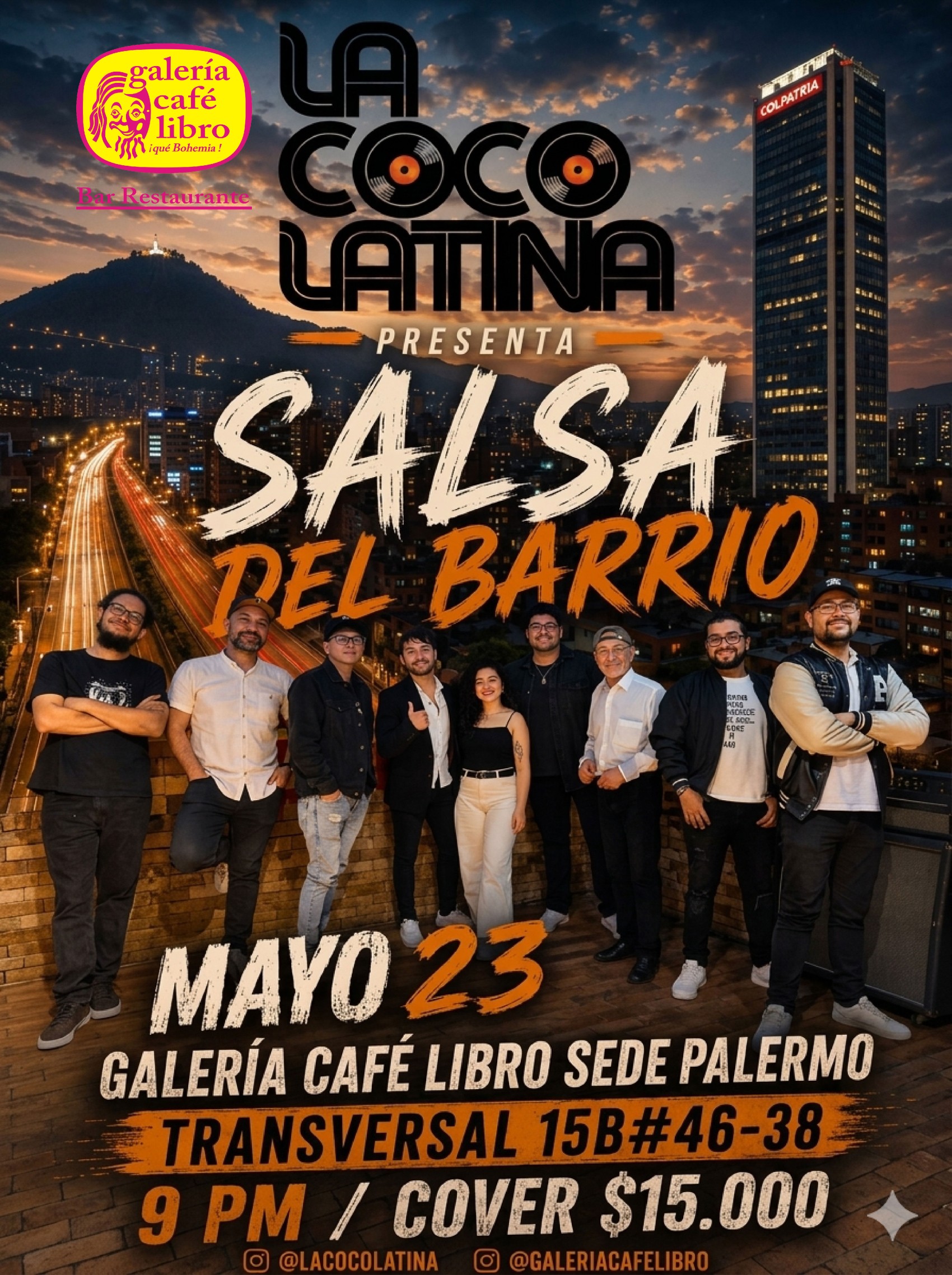 Evento - Galería Café Libro - Programación La Coco Latina "Salsa del barrio"