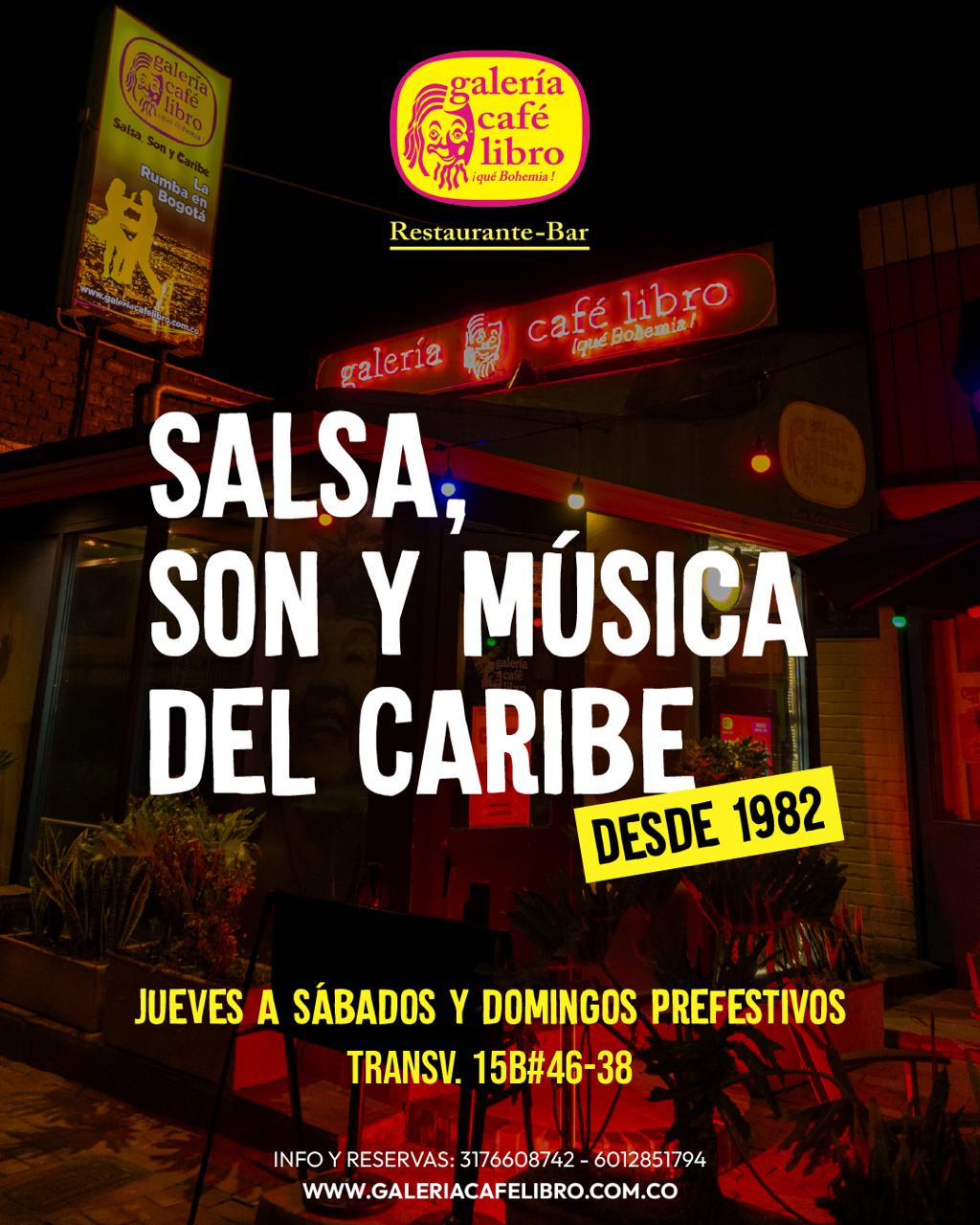 Evento - Galería Café Libro - Programación Sede Palermo Salsa, Son y música del caribe