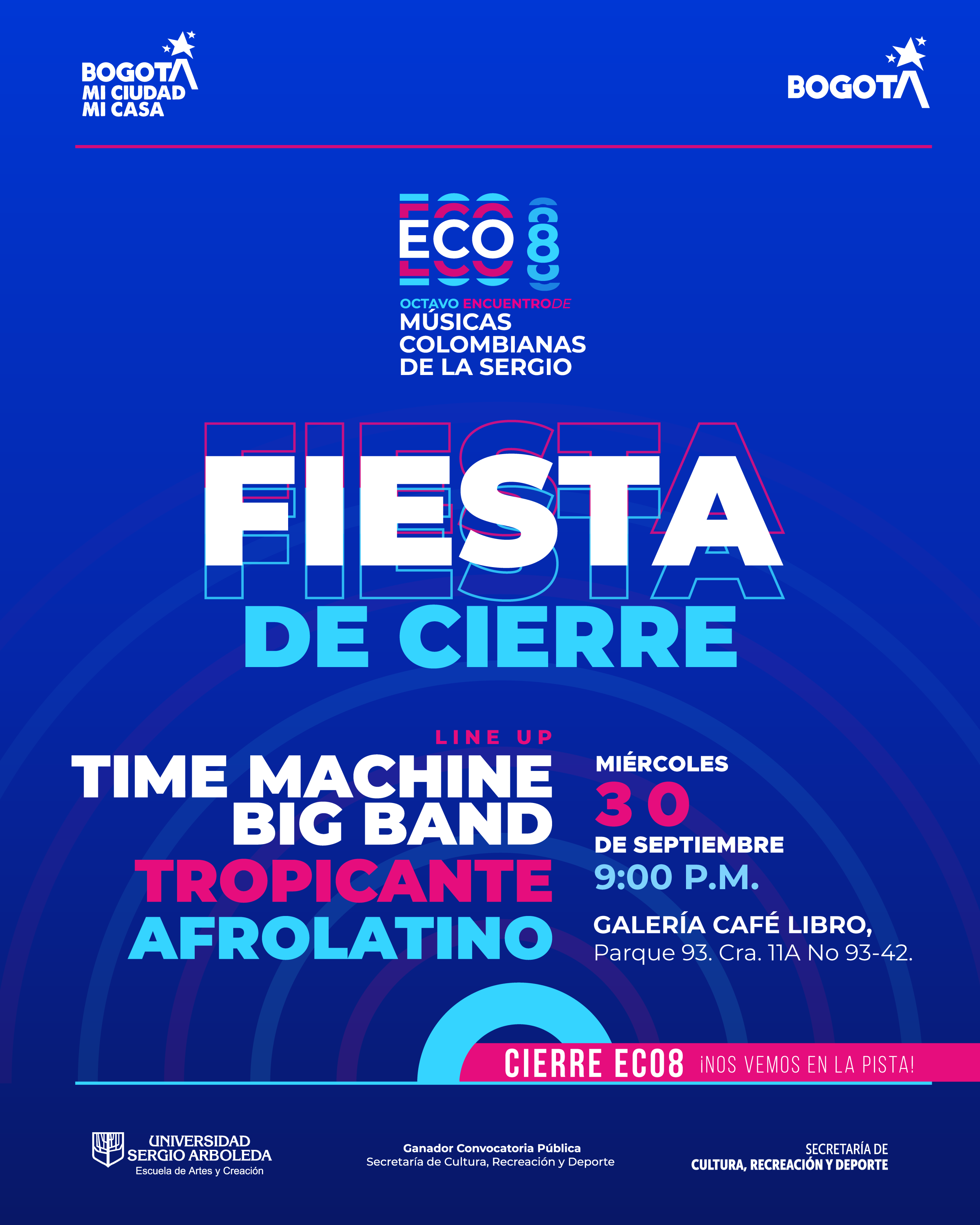 Evento - Galería Café Libro - Programación Octavo Encuentro Músicas Colombianas de la Sergio
