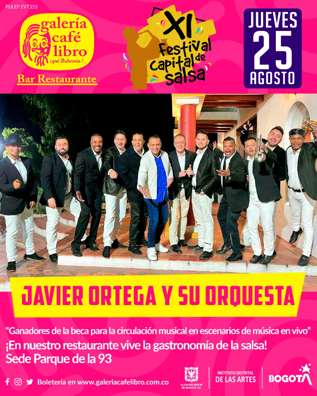 Imagen promoción JAVIER ORTEGA Y SU ORQUESTA