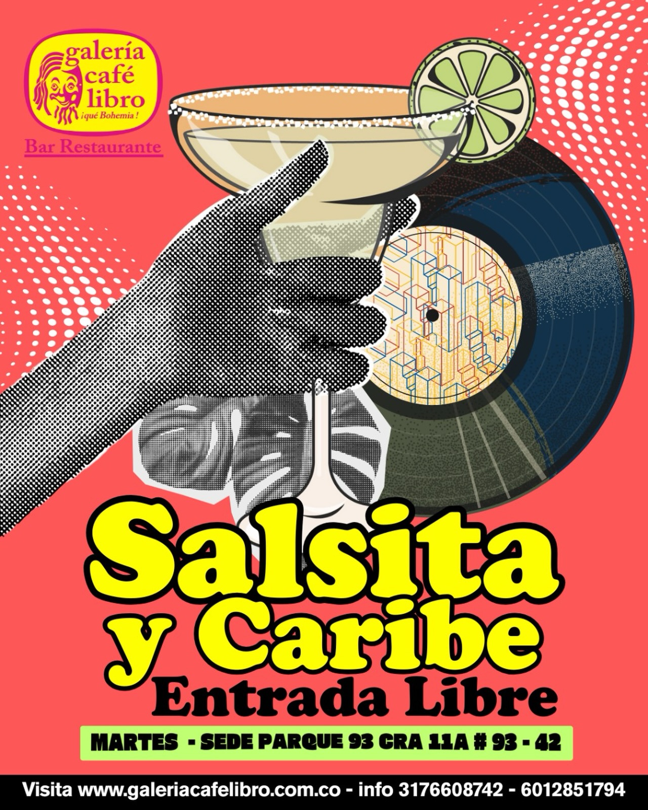 Evento - Galería Café Libro - Programación Martes Salsa y Caribe
