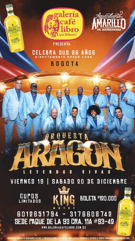 Imagen promoción Orquesta Aragon Viernes 19 de Diciembre