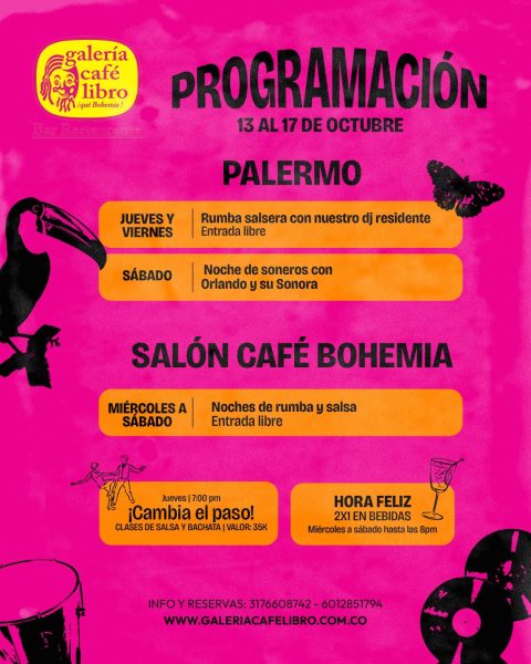 Programaci&oacute;n semanal sede Palermo