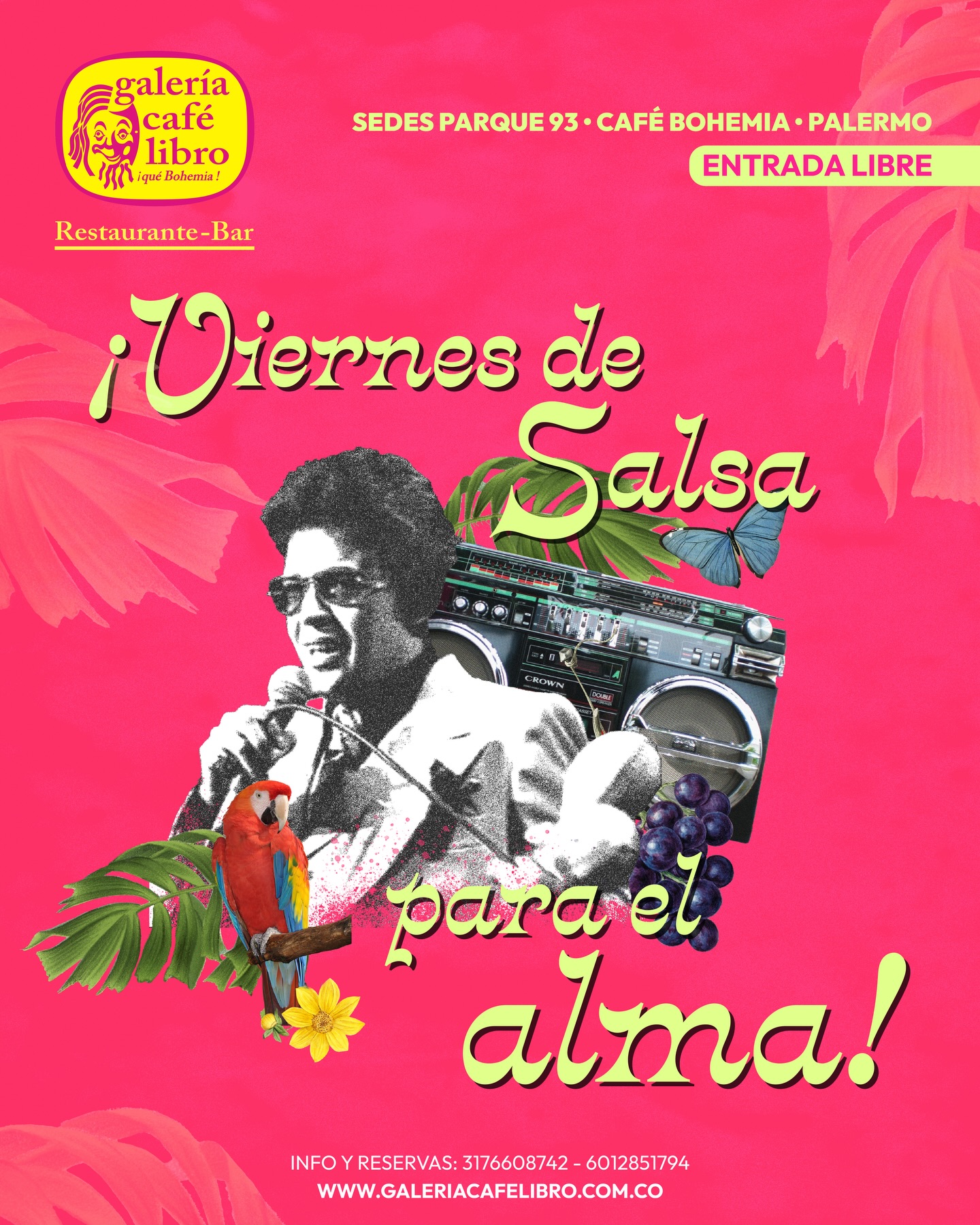 Evento - Galería Café Libro - Programación Viernes de Salsa