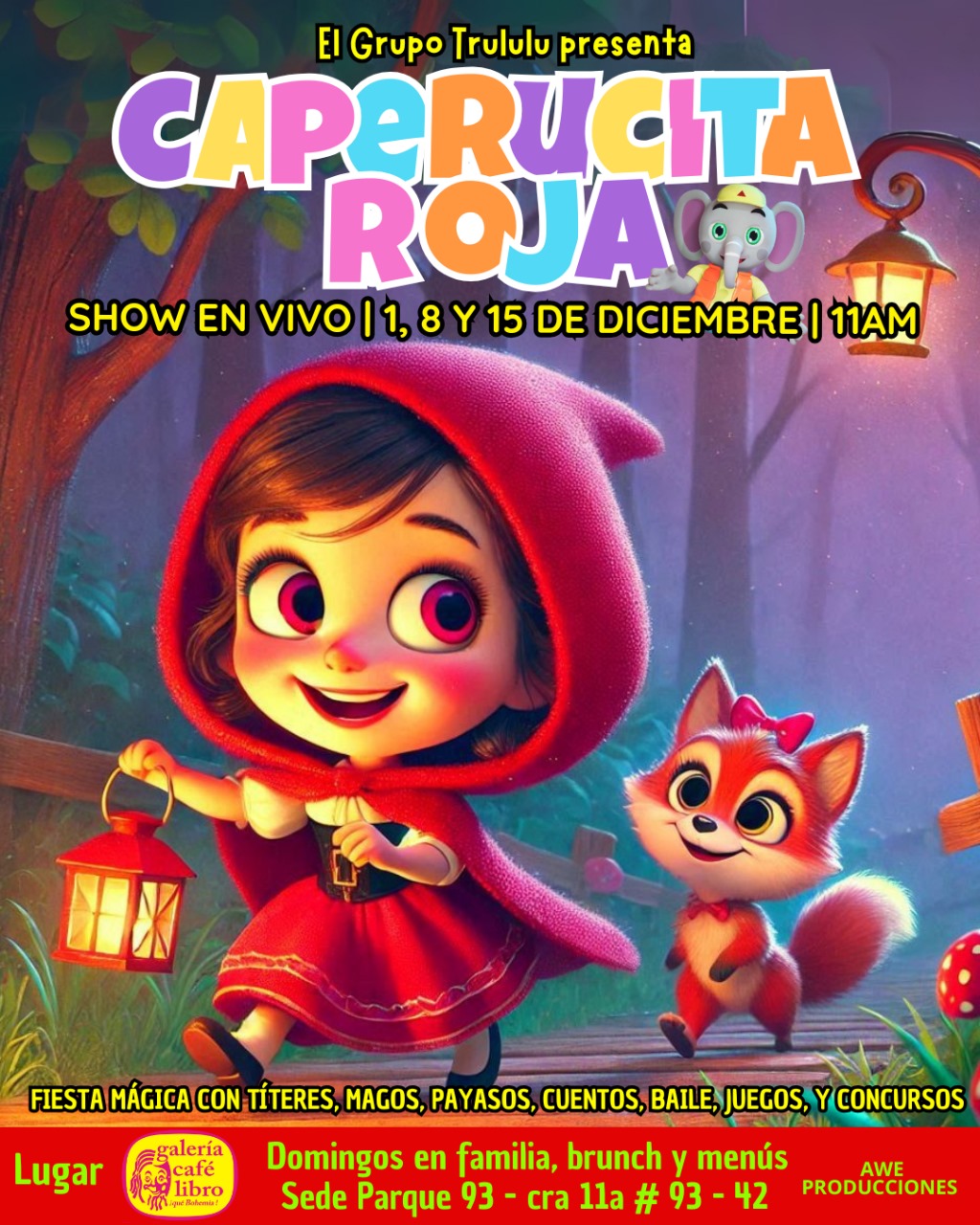 Imagen promoción Fiesta Mágica Infantil presenta: Caperucita Roja