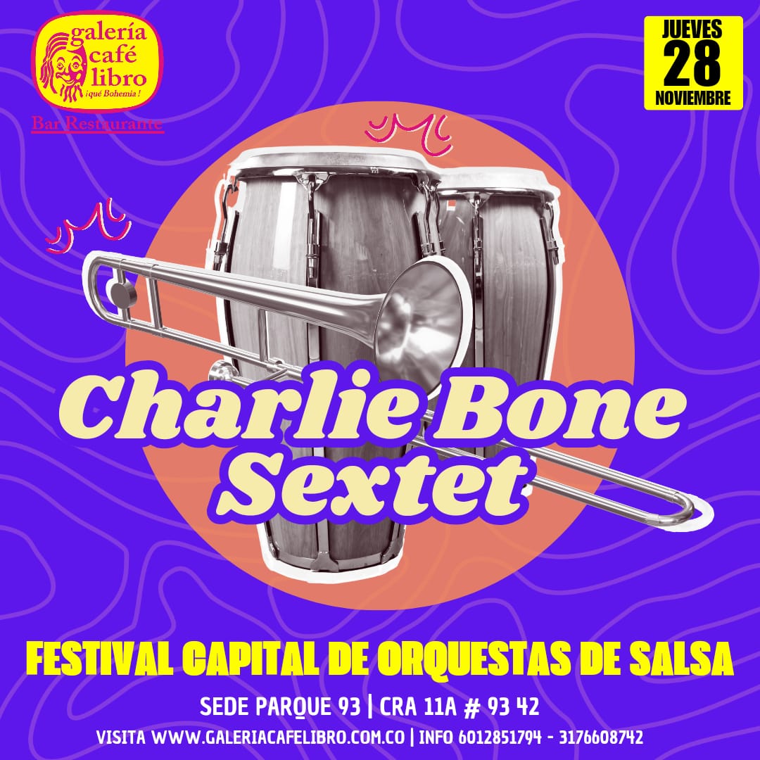 Imagen promoción Charlie Bone Sextet