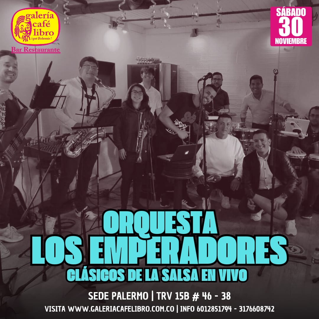 Imagen promoción Orquesta Los Emperadores