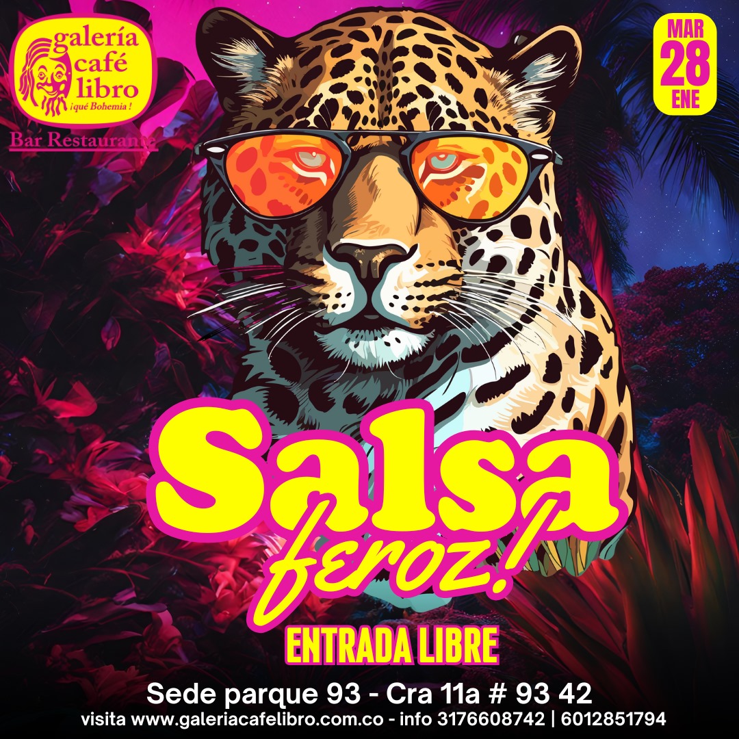 Imagen promoción Martes Salsero "Entrada Libre"