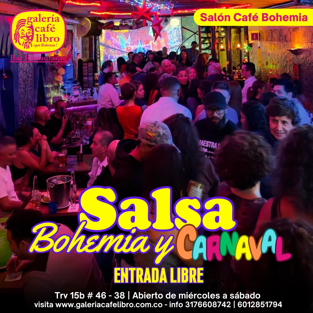 Imagen promoción Salón Café Bohemia "Entrada Libre"