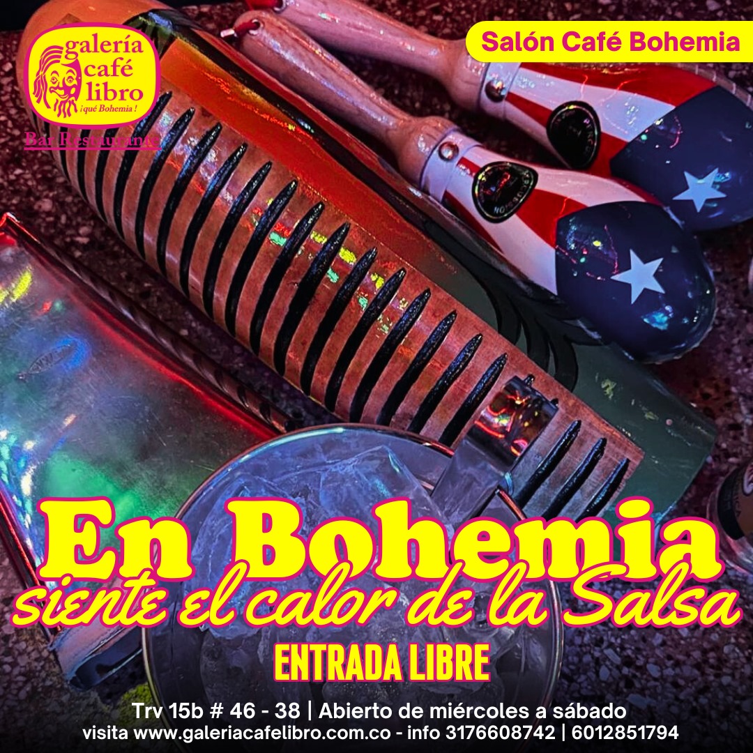Imagen promoción Salón Café Bohemia "Entrada Libre"
