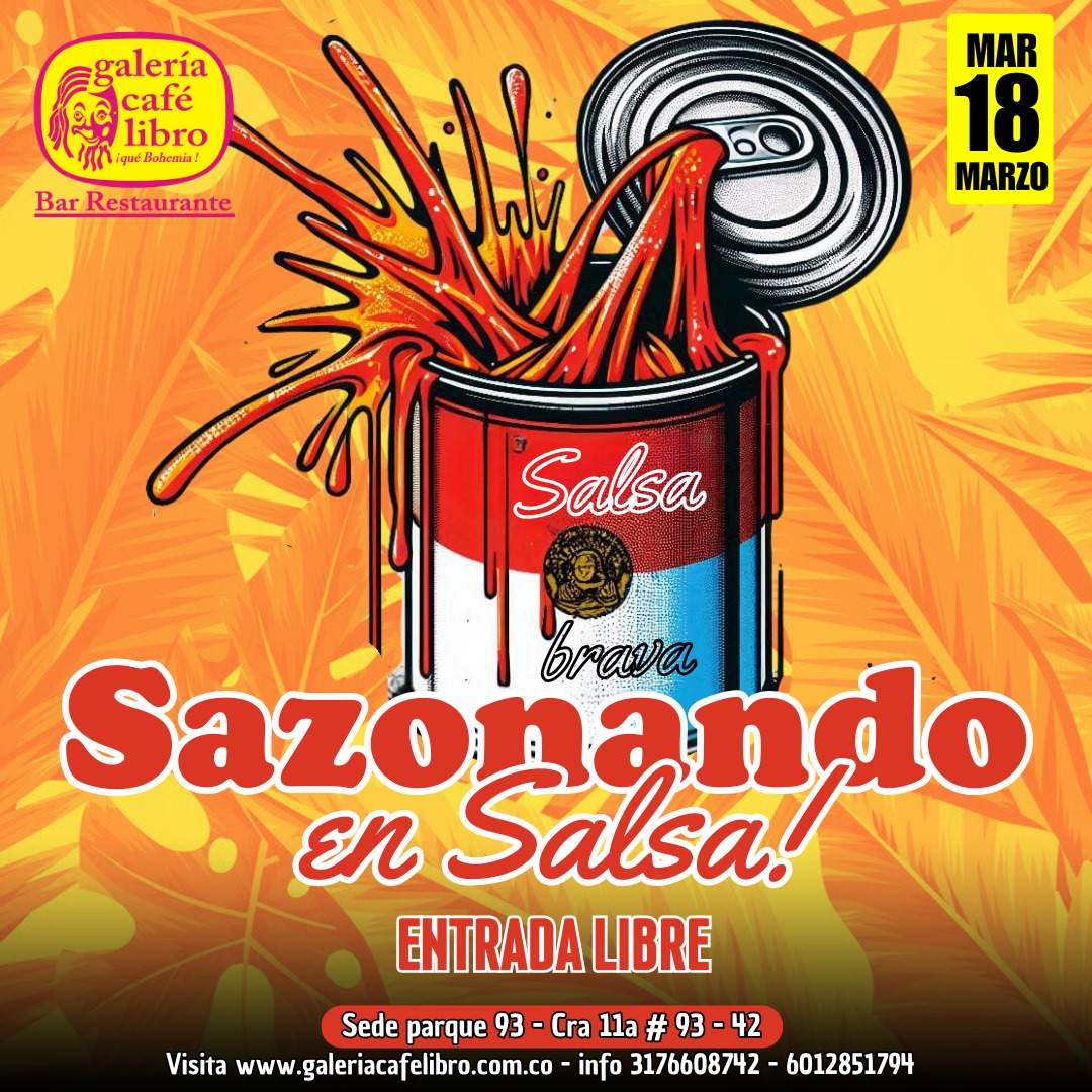 Imagen promoción Martes Salsero "Entrada Libre"