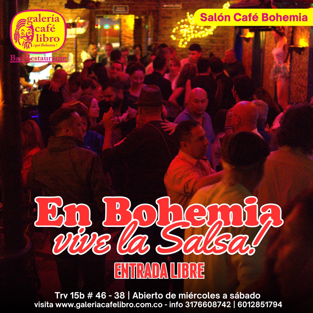 Imagen promoción Salón Café Bohemia "Entrada Libre"