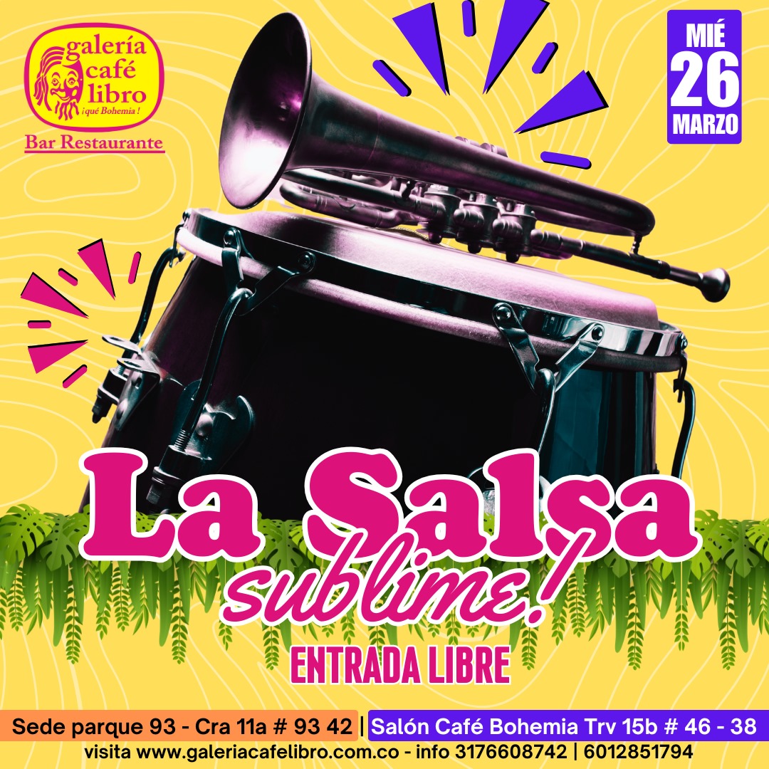 Imagen promoción Miercoles "Entrada Libre"