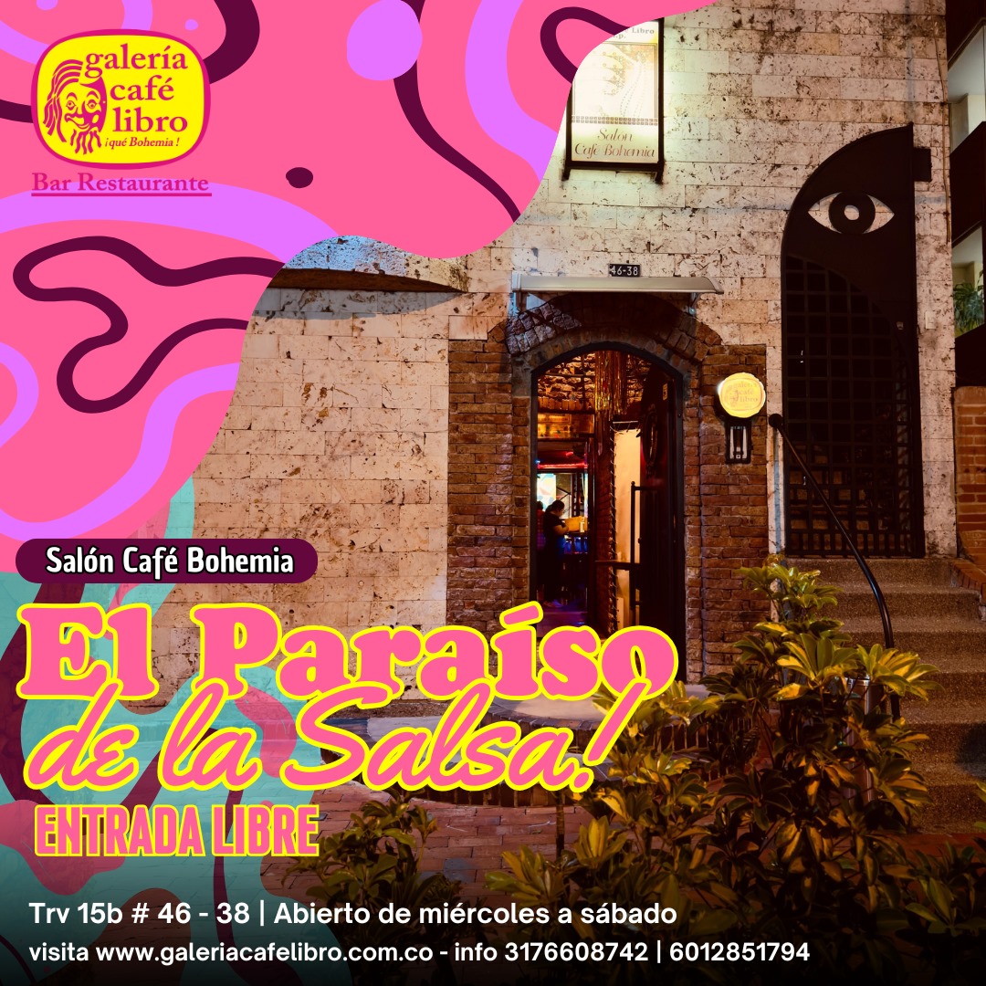 Imagen promoción Salón Café Bohemia "Entrada Libre"