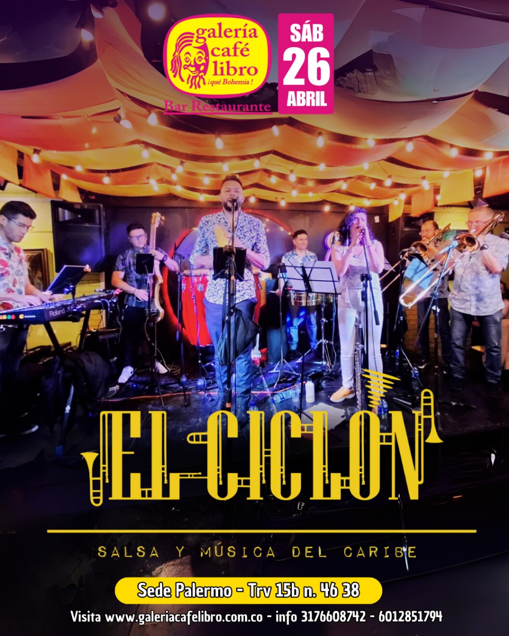 Imagen promoción El Ciclón Orquesta