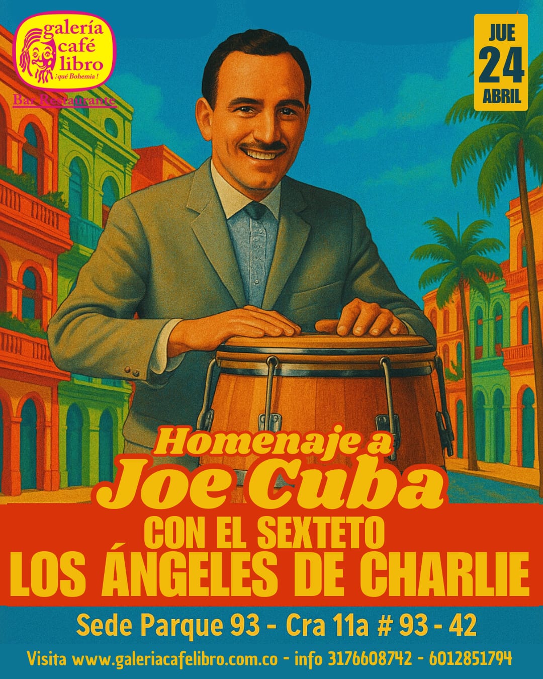 Imagen promoción Homenaje a Joe Cuba con el Sexteto Los Ángeles de Charlie