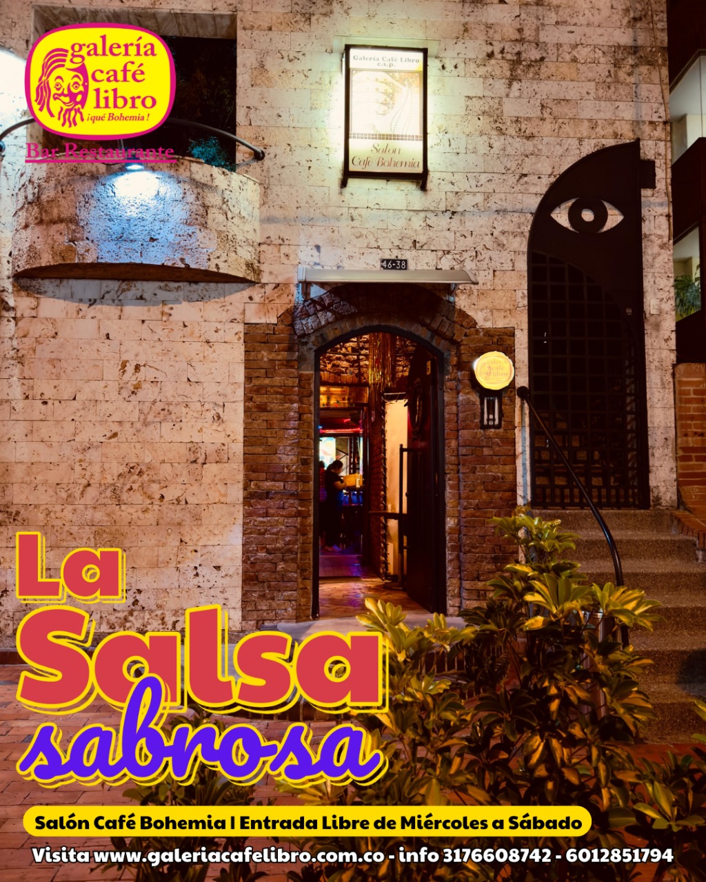 Imagen promoción Salón Café Bohemia "Entrada Libre"