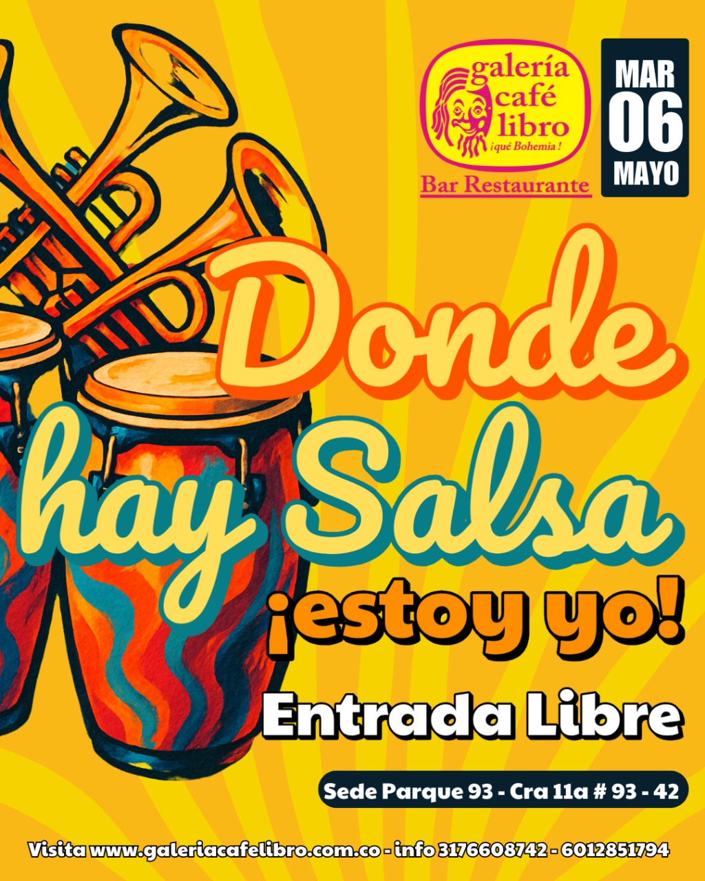 Imagen promoción Martes de Salsa y Parranda del Caribe