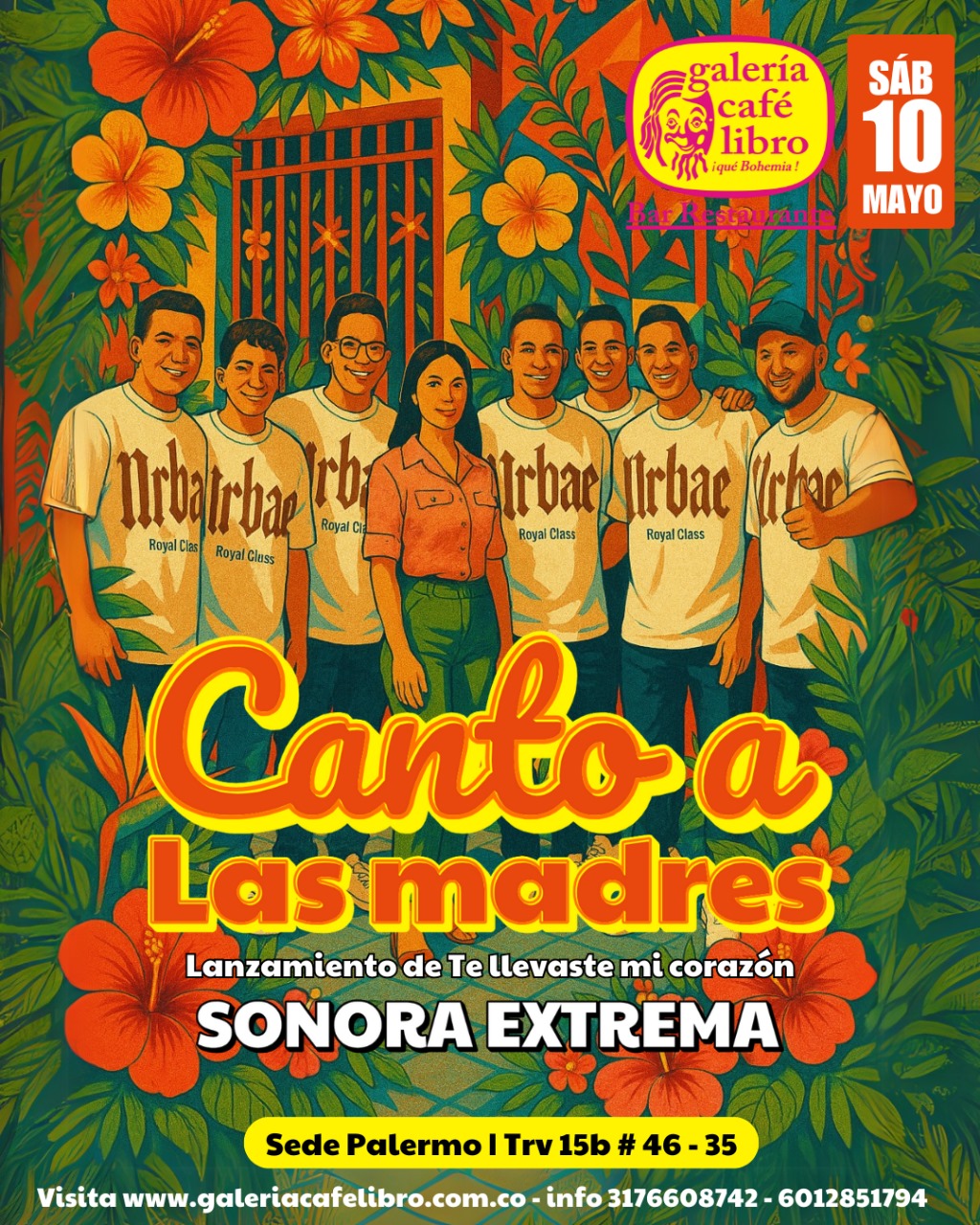 Imagen promoción Canto a las madres con La Sonora Extrema
