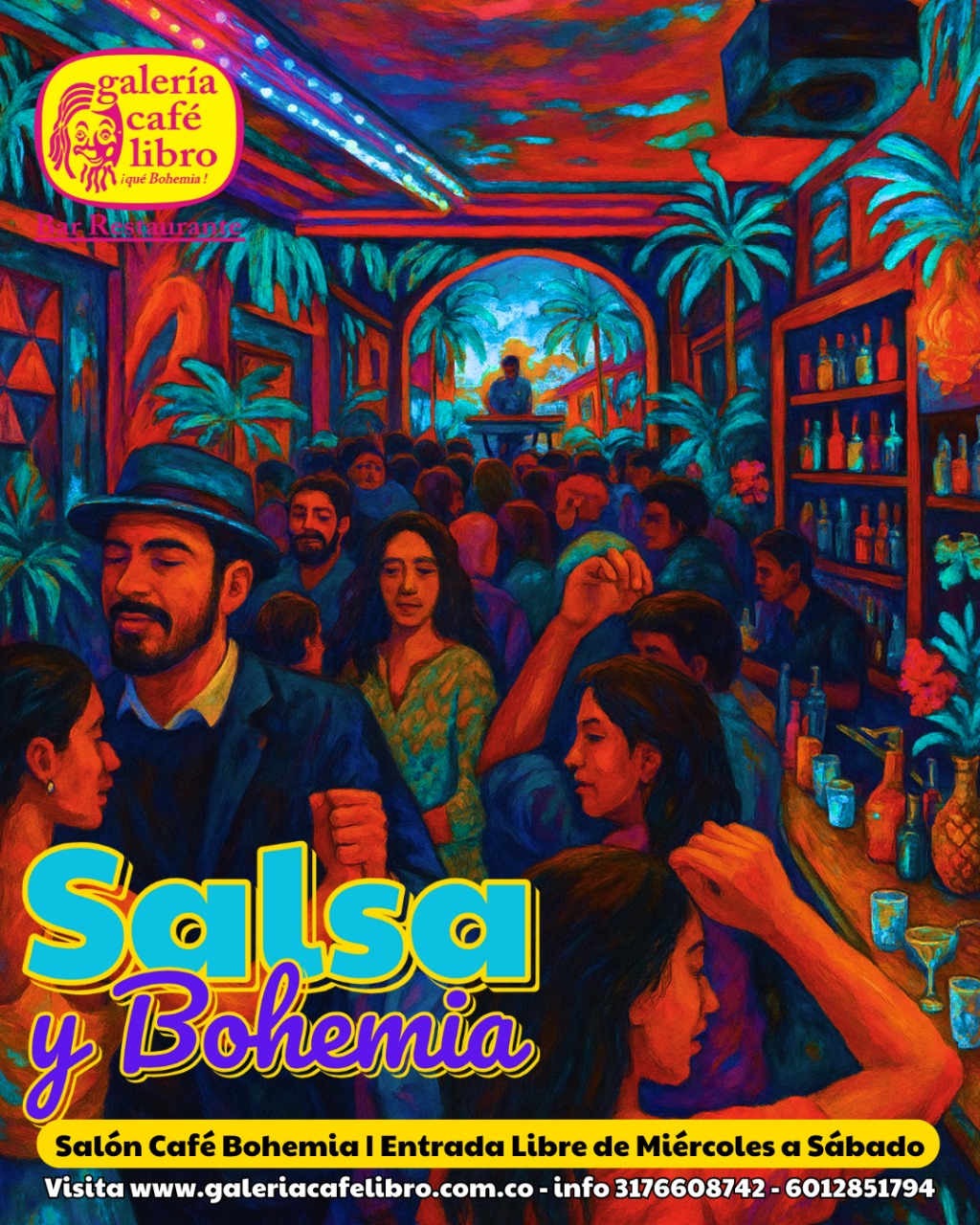 Imagen promoción Salón Café Bohemia "Entrada Libre"