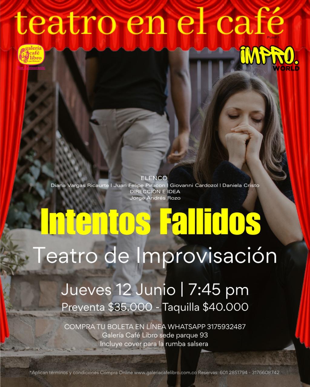 Galería Café Libro - Programación Intentos Fallidos 