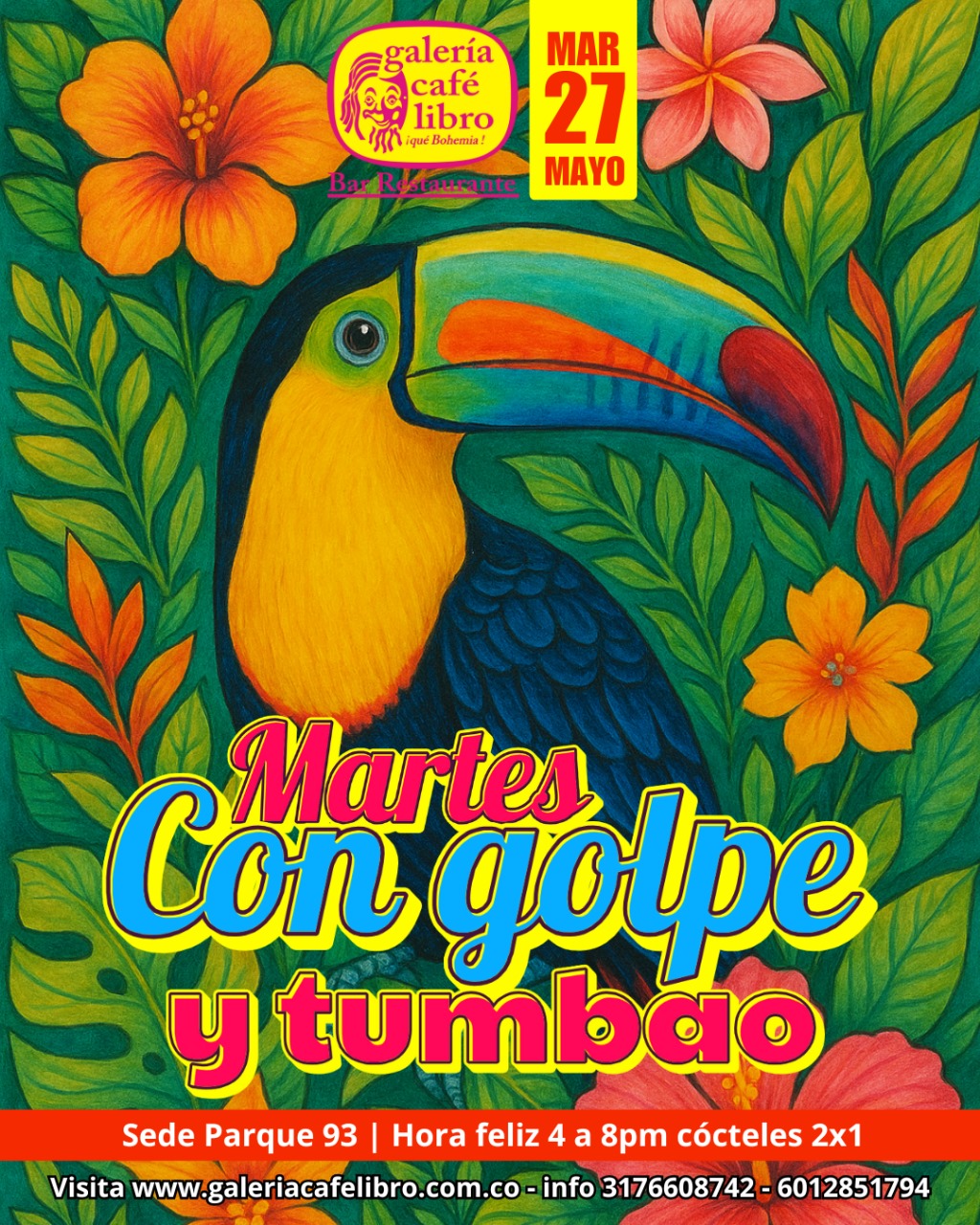 Imagen promoción Martes con golpe y tumbao