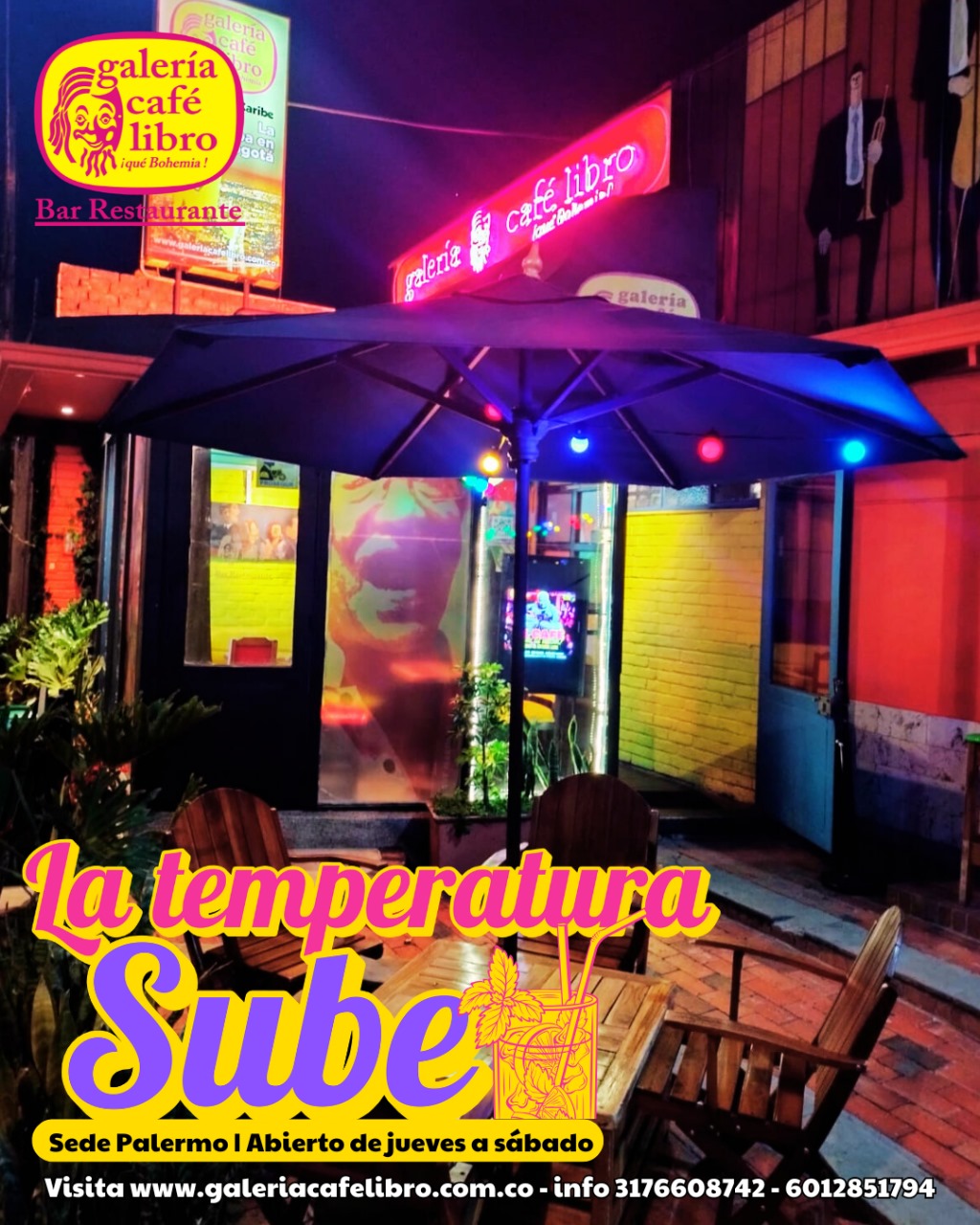 Imagen promoción Sábado "Entrada Libre"