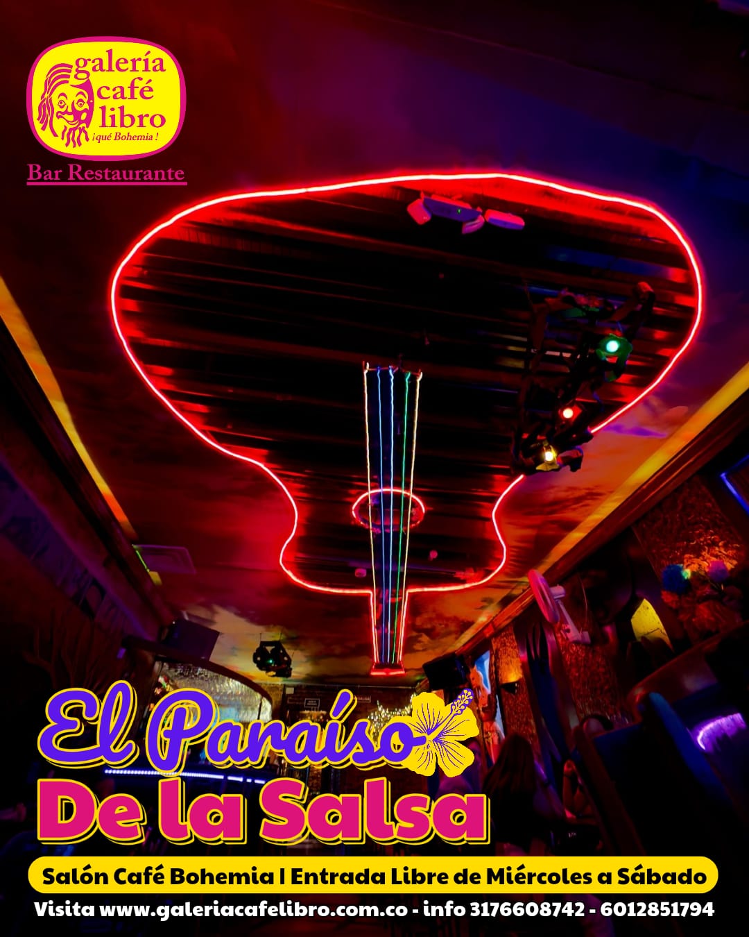 Evento - Galería Café Libro - Programación Salón Café Bohemia "Entrada Libre"