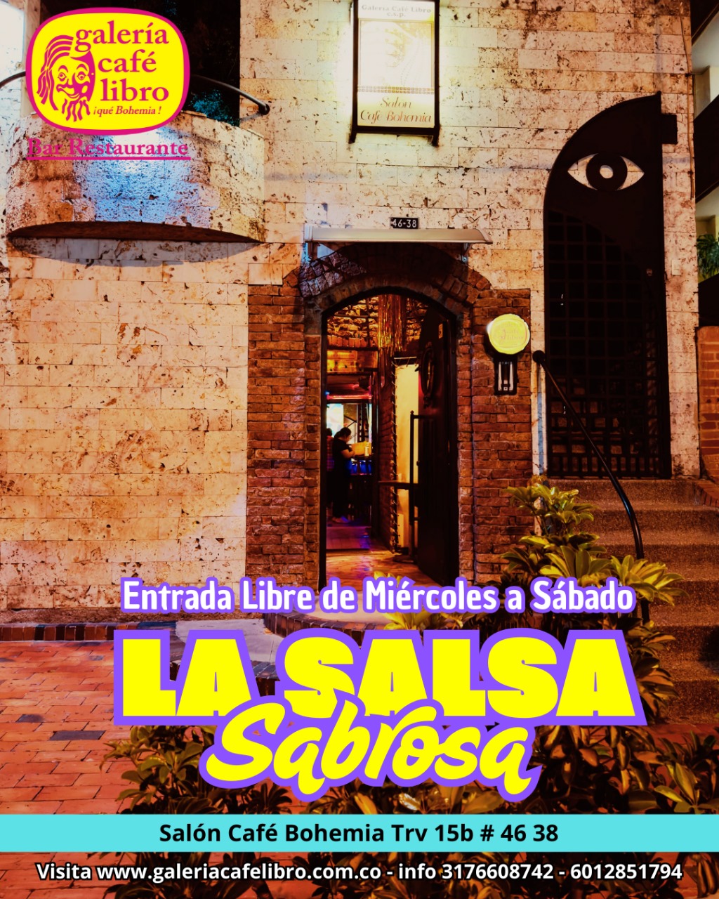 Imagen promoción Salón Café Bohemia "Entrada Libre"