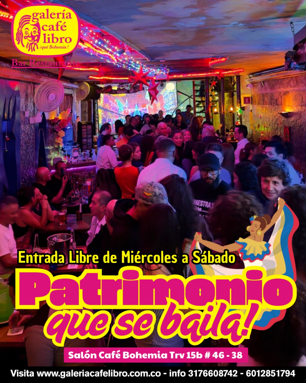 Imagen promoción Salón Café Bohemia "Entrada Libre"