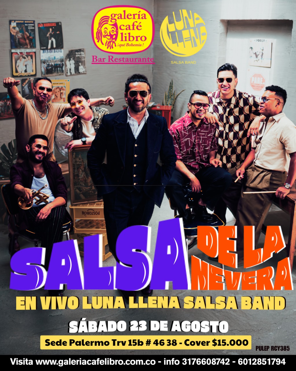 Imagen promoción Luna Llena Salsa Band