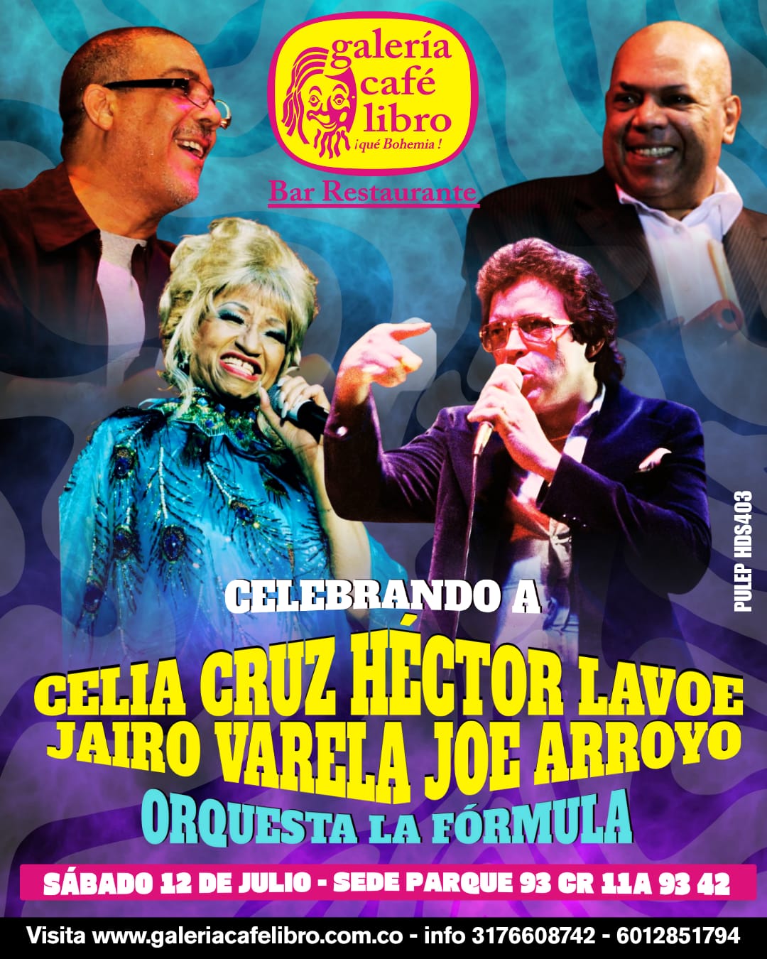 Imagen promoción Celebrando a Celia, Héctor, Jairo y Joe con la Orquesta La Fórmula