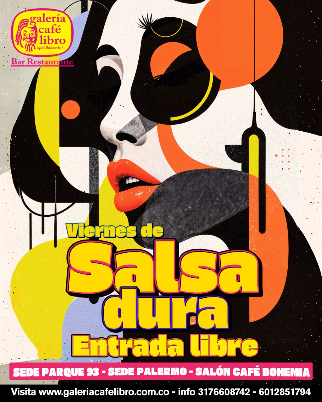 Imagen promoción Viernes salsa dura "Entrada Libre"