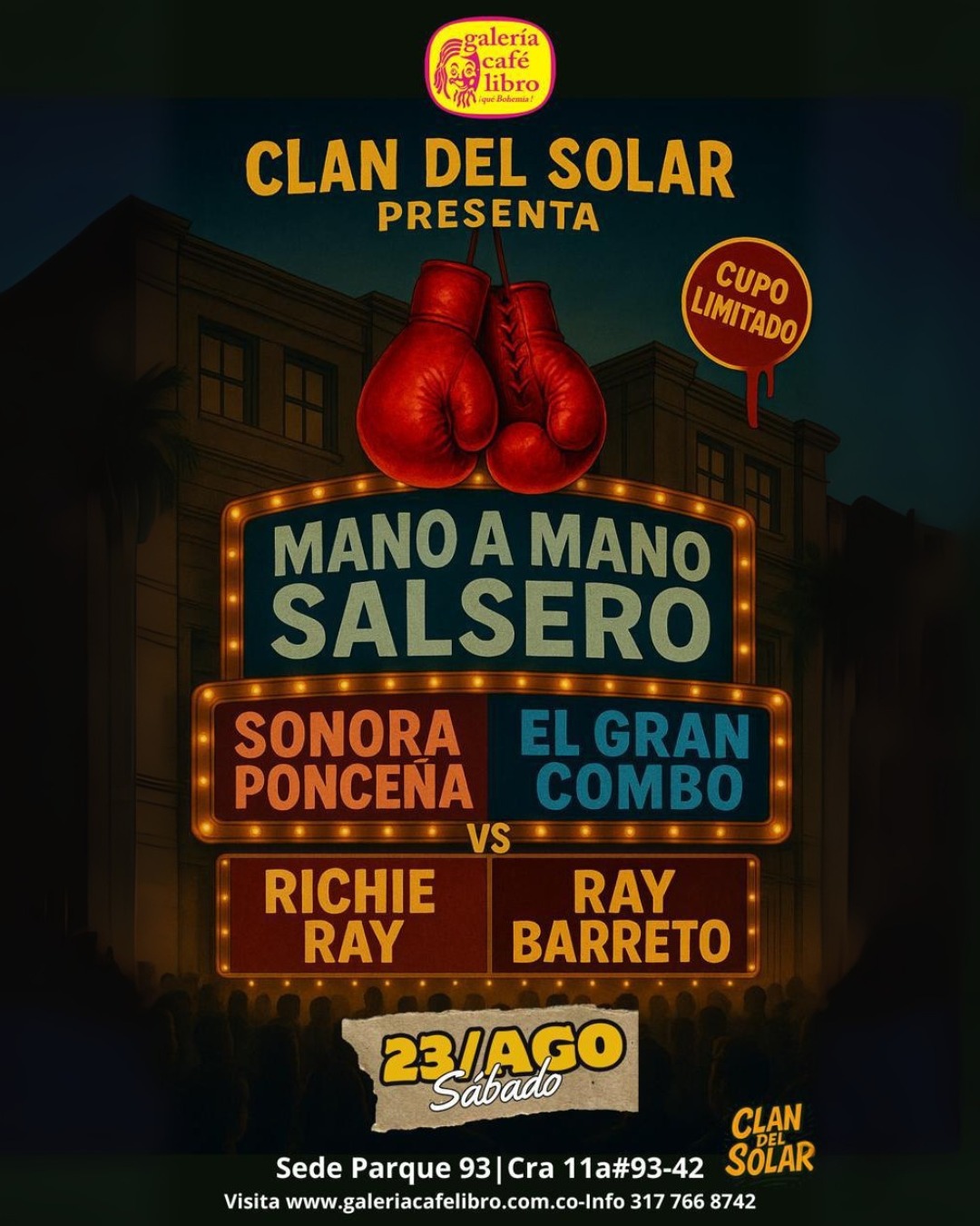 Imagen promoción El Clan del Solar "Mano a mano salsero"