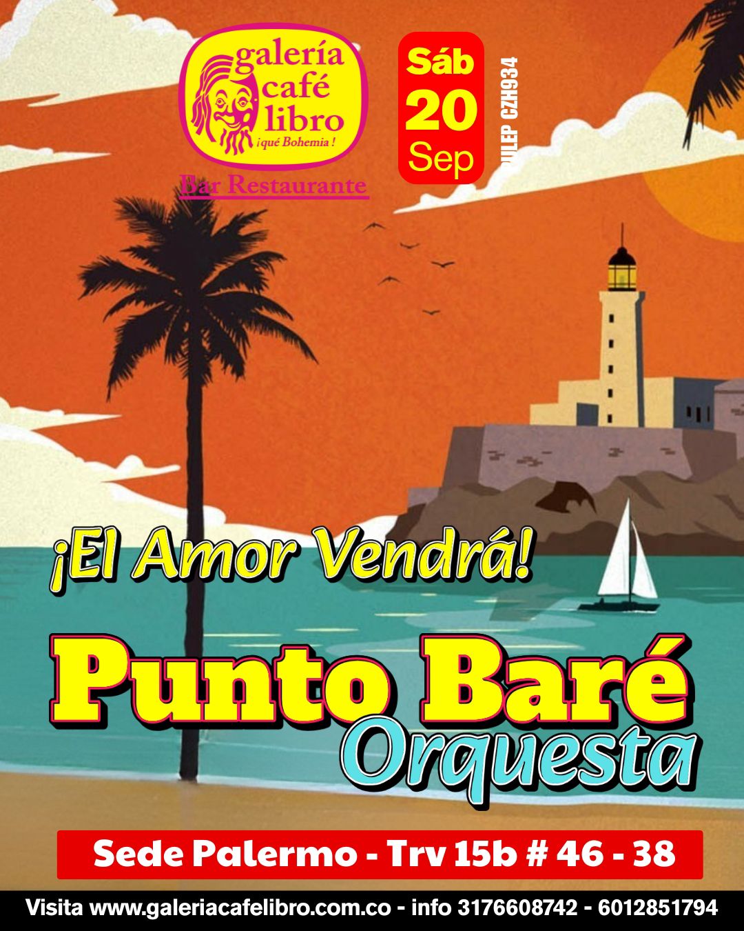 Imagen promoción El Amor Vendra con Punto Bare Orquesta