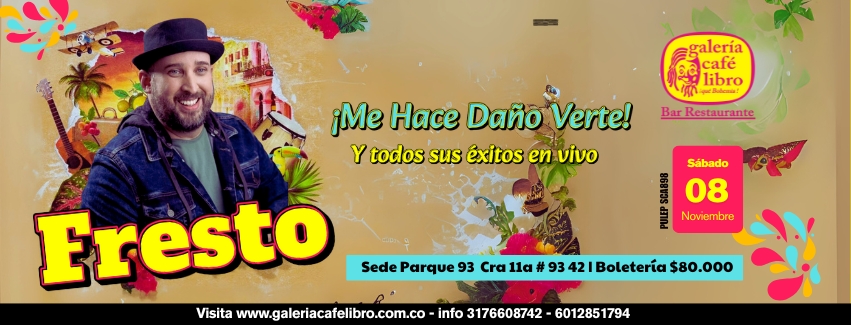 Galería Café Libro - Banner Fresto