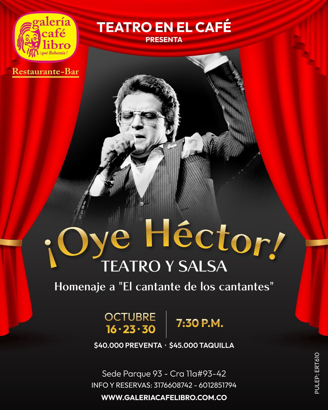 Evento - Galería Café Libro - Programación ¡Oye Héctor!