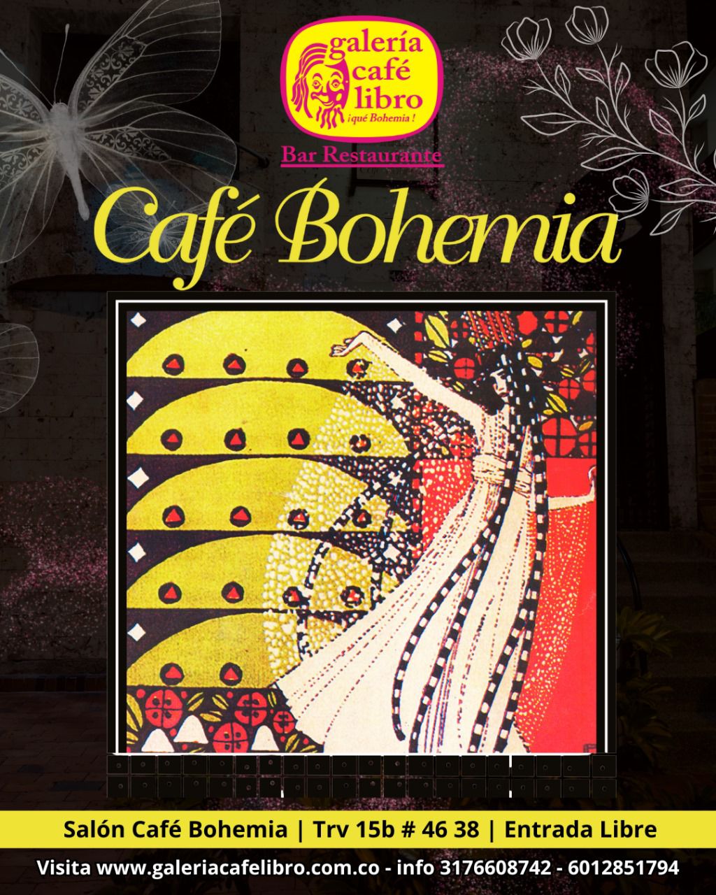 Imagen promoción Salón Café Bohemia "Entrada Libre"
