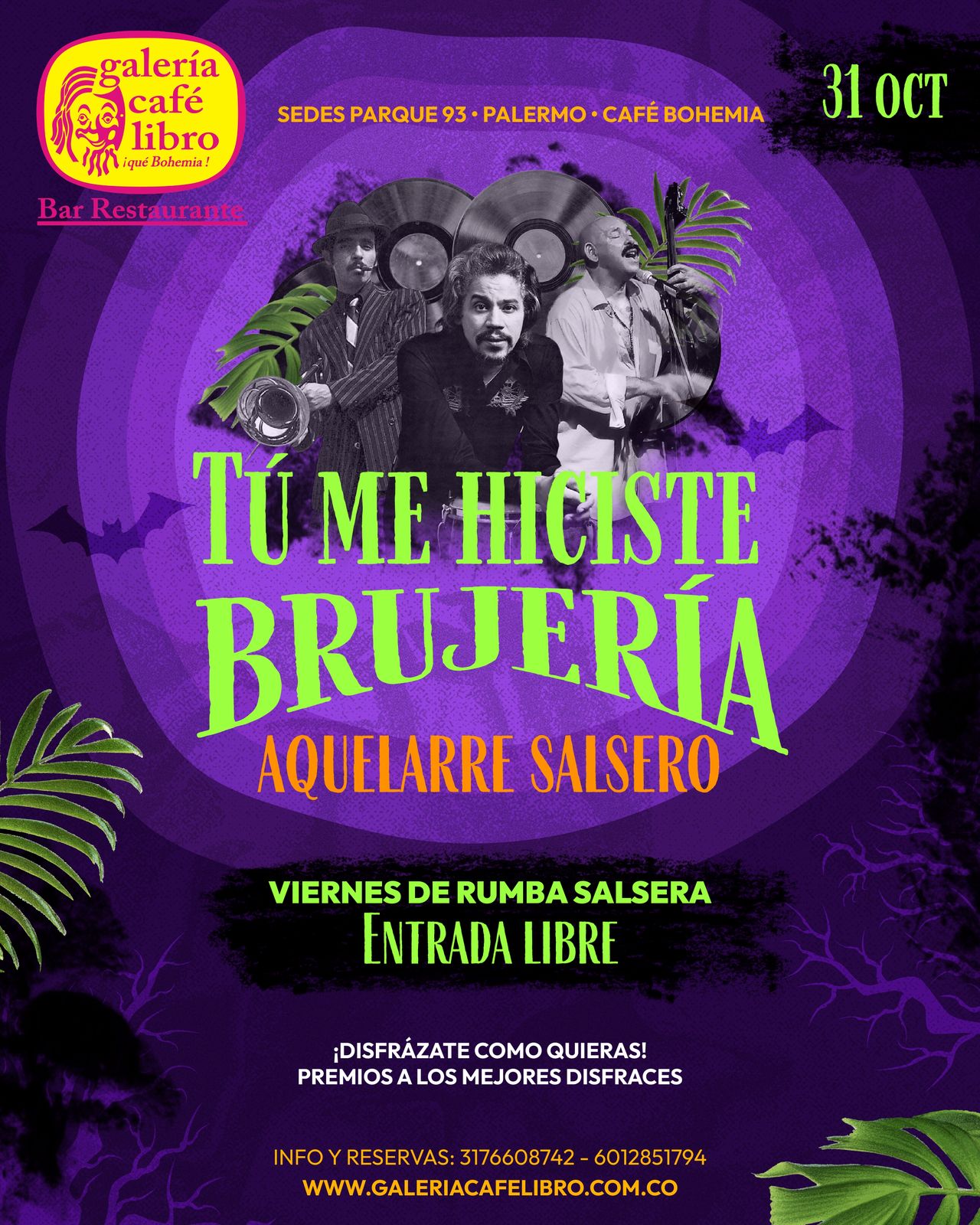 Evento - Galería Café Libro - Programación Aquelarre Salsero