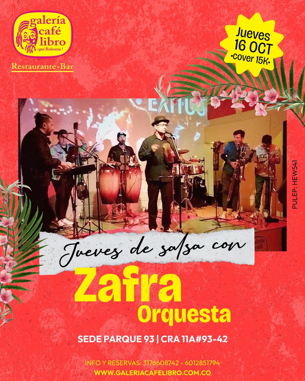 Evento - Galería Café Libro - Programación Zafra Orquesta