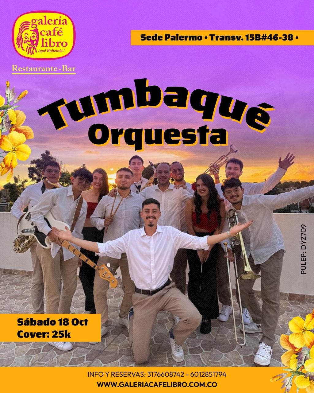 Evento - Galería Café Libro - Programación Tumabaqué Orquesta