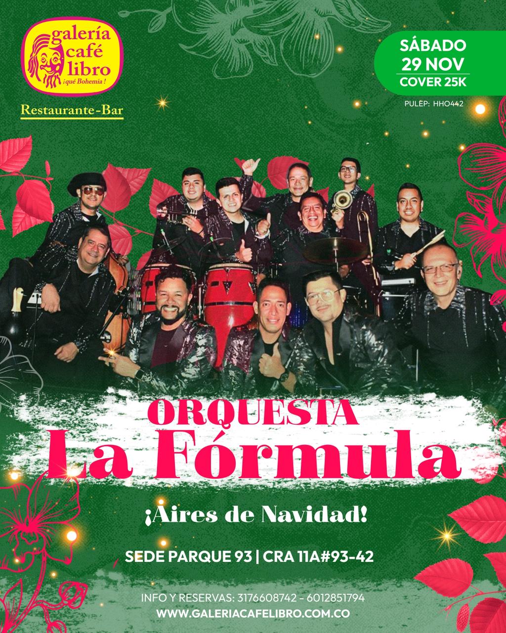 Imagen promoción Orquesta La Formula