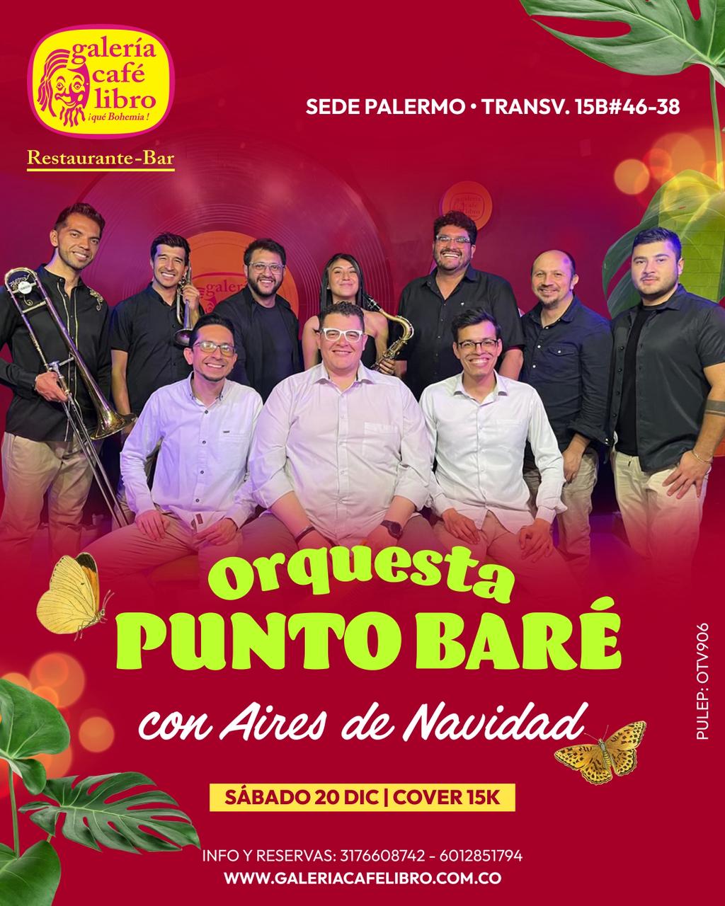Imagen promoción Punto Bare Orquesta con aires de navidad
