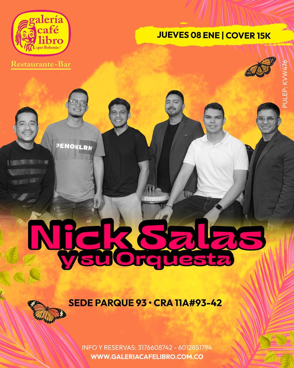 Imagen promoción Nick Salas Orquesta