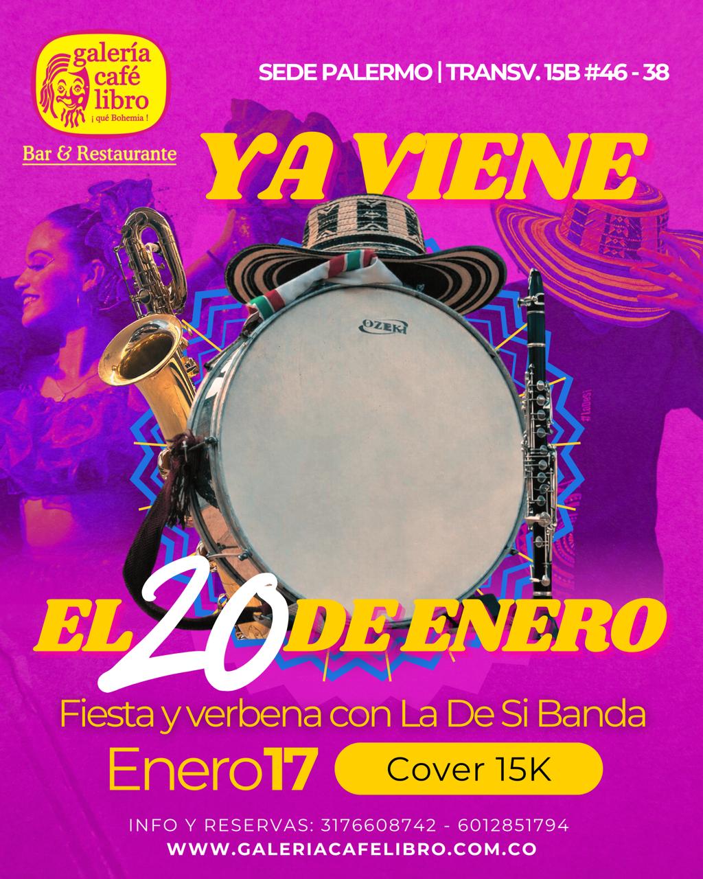 Imagen promoción Ya viene el 20 de enero con La de Si Banda