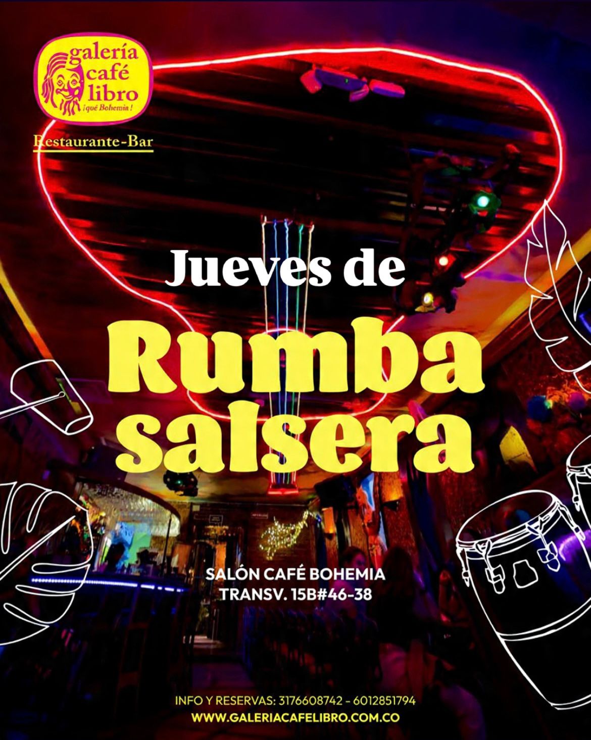 Imagen promoción SALON CAFÉ BOHEMIA "ENTRADA LIBRE"