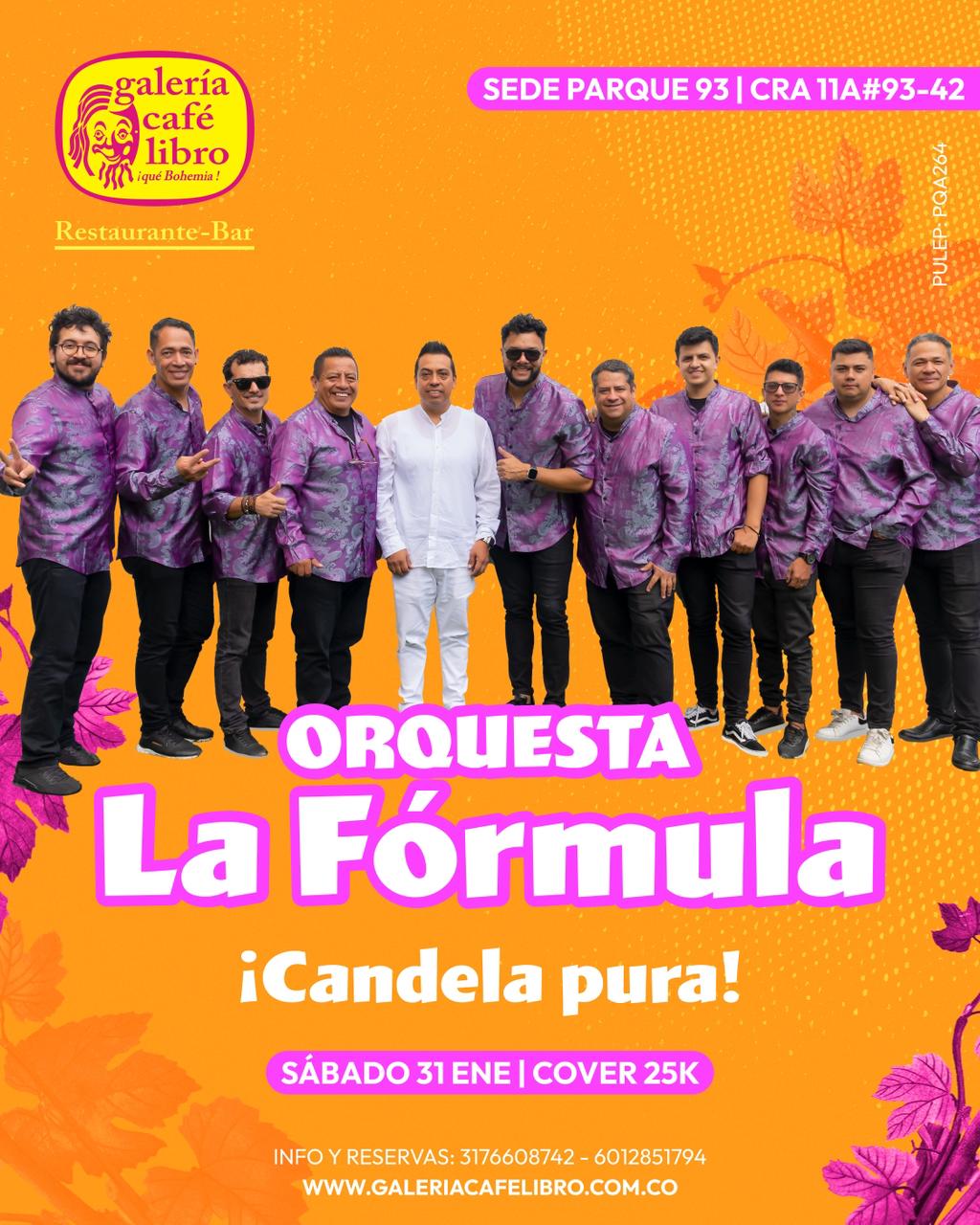 Imagen promoción Orquesta La Fórmula