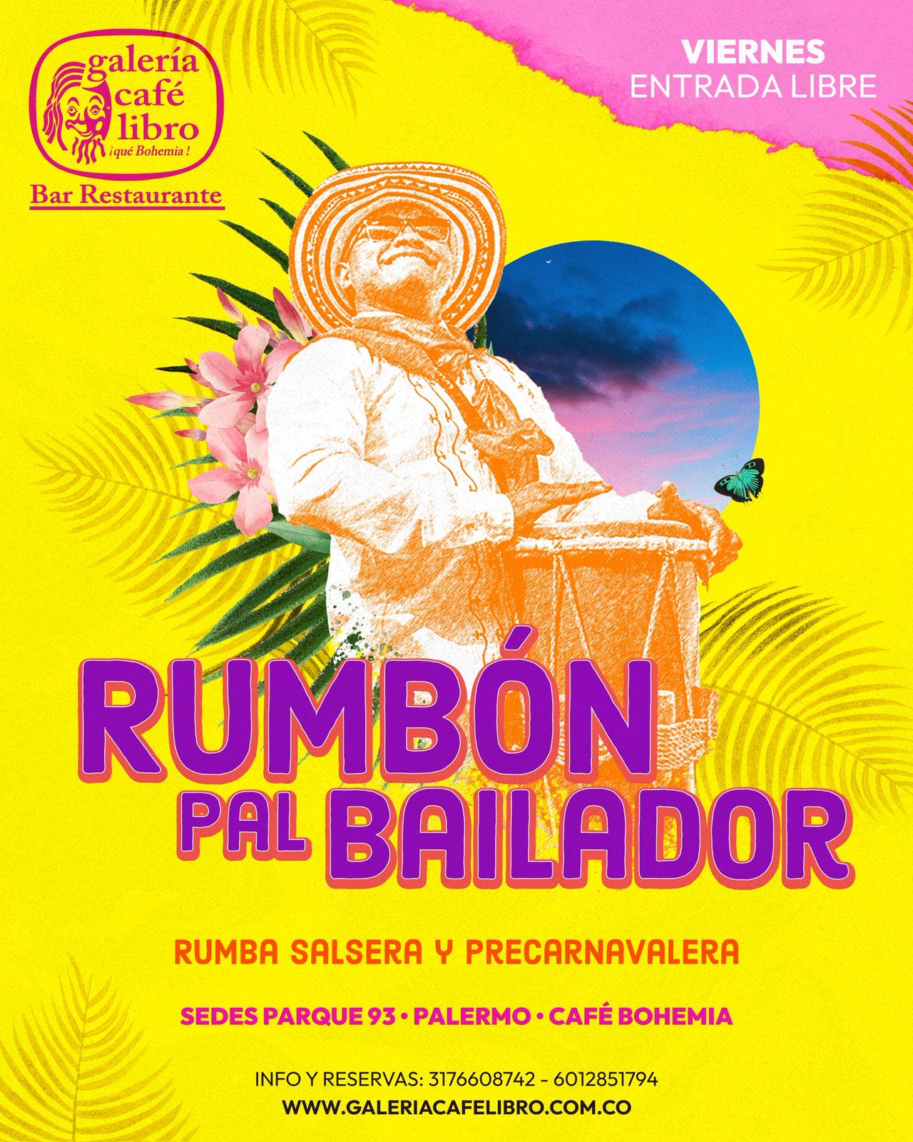 Imagen promoción Viernes de Rumba en Galeria Cafe Libro