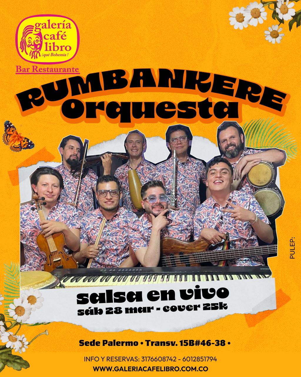 Evento - Galería Café Libro - Programación Rumbankere Orquesta