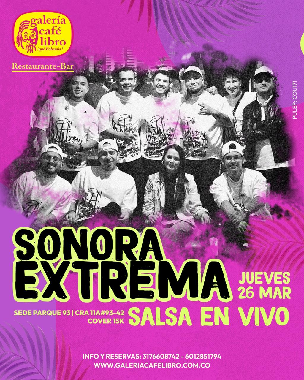 Evento - Galería Café Libro - Programación Sonora Extrema